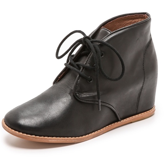 Matiko Sharon Black Hidden Heel Leather Boots 6.5 - Picture 10 of 11